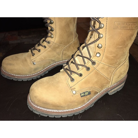 AdTec Brown Crazy Horse Logger Boot Mens Size 8.5 Brown Leather main image 4